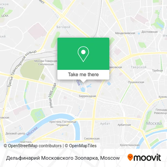Дельфинарий Московского Зоопарка map