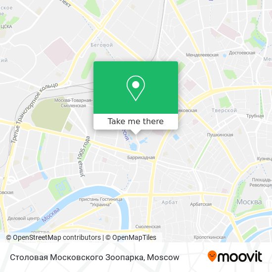 Столовая Московского Зоопарка map