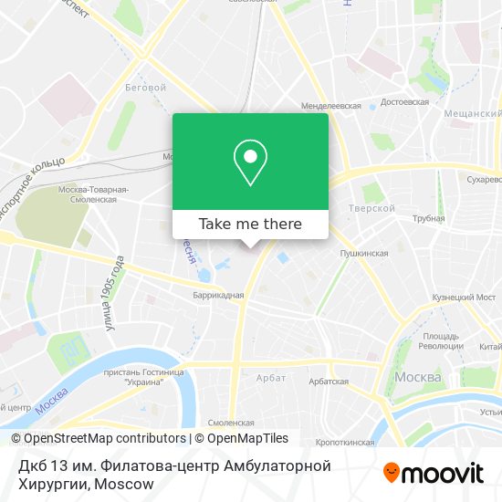 Дкб 13 им. Филатова-центр Амбулаторной Хирургии map