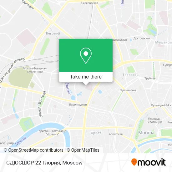 СДЮСШОР 22 Глория map