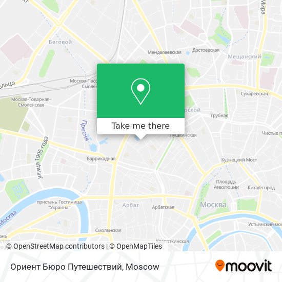 Ориент Бюро Путешествий map