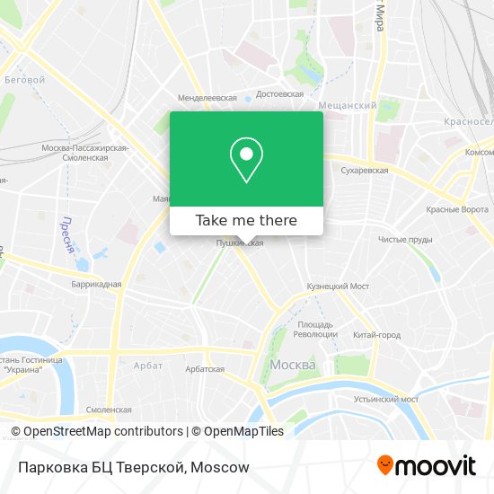 Парковка БЦ Тверской map