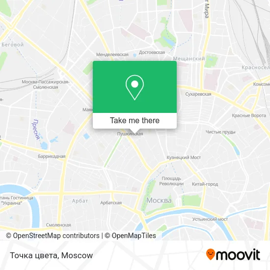 Точка цвета map