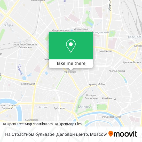 На Страстном бульваре, Деловой центр map