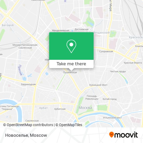 Новоселье map