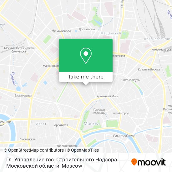 Гл. Управление гос. Строительного Надзора Московской области map