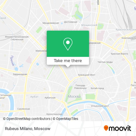 Rubeus Milano map