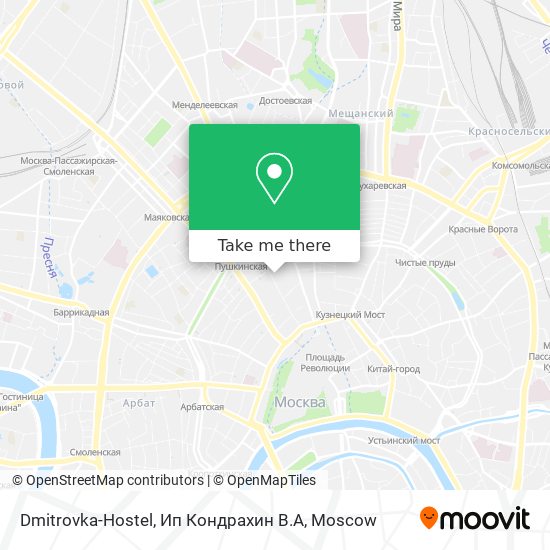 Dmitrovka-Hostel, Ип Кондрахин В.А map