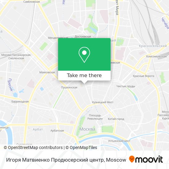 Игоря Матвиенко Продюсерский центр map