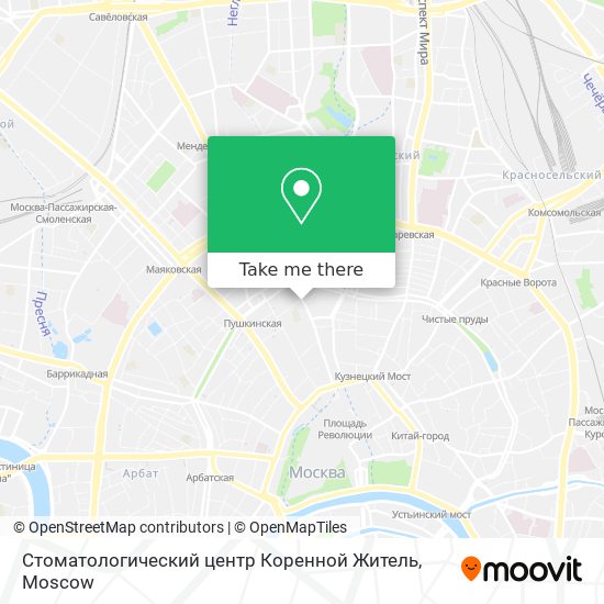 Стоматологический центр Коренной Житель map