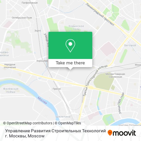 Управление Развития Строительных Технологий г. Москвы map