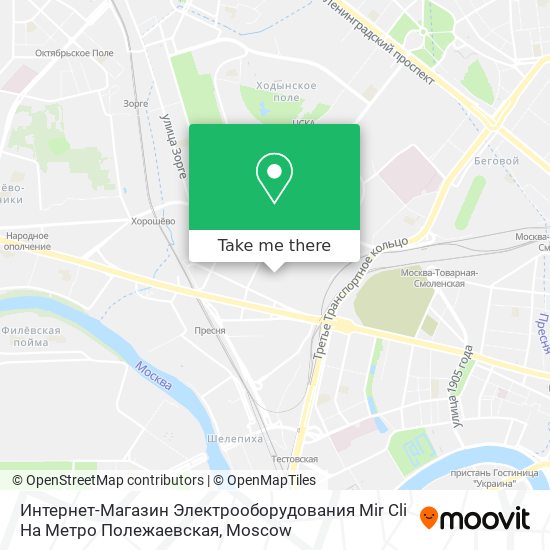 Интернет-Магазин Электрооборудования Mir Сli На Метро Полежаевская map