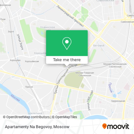 Apartamenty Na Begovoy map