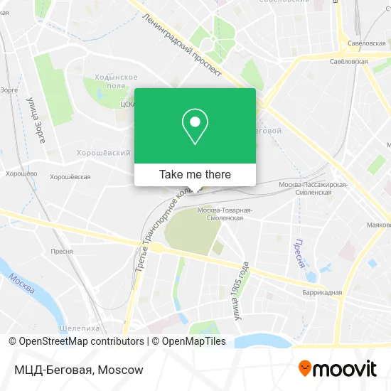 МЦД-Беговая map