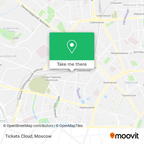 Tickets Cloud map