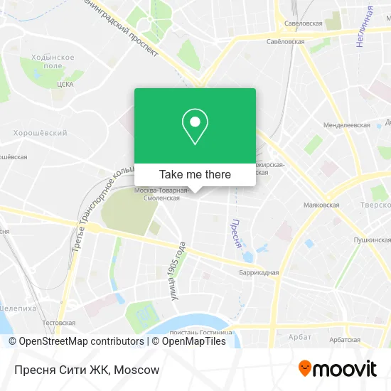Пресня Сити ЖК map