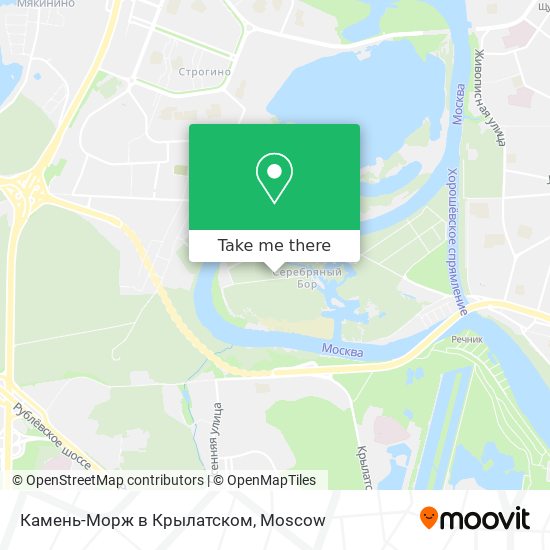 Камень-Морж в Крылатском map