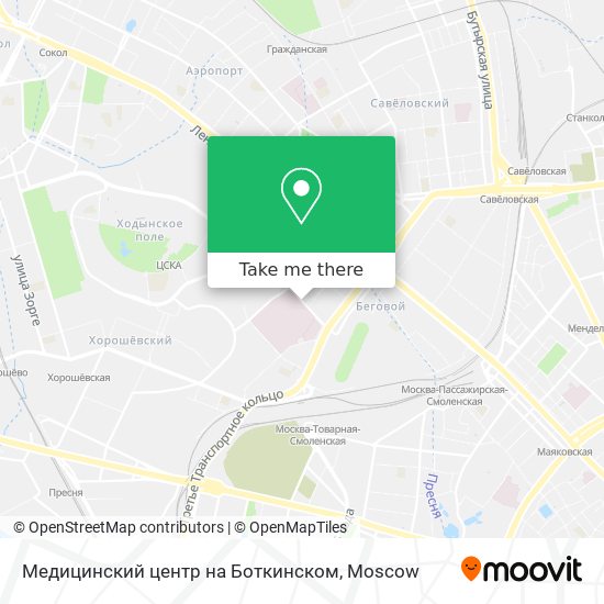 Медицинский центр на Боткинском map