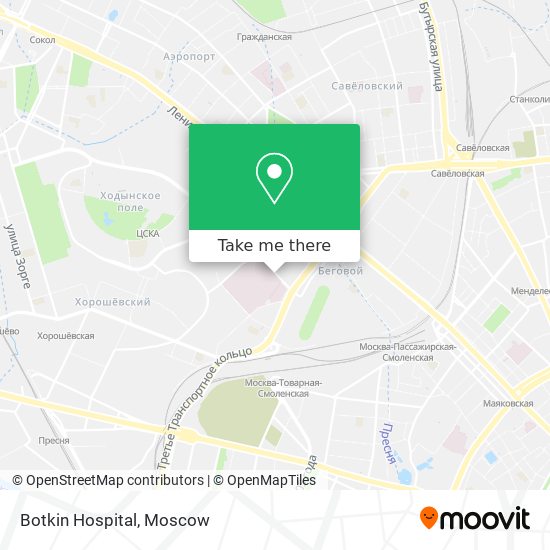 Botkin Hospital map