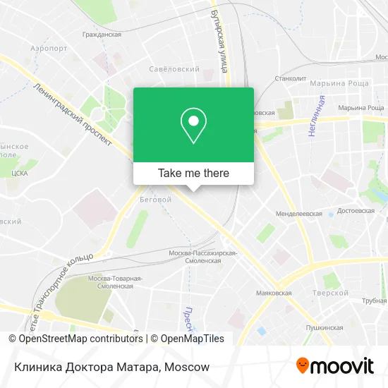 Клиника Доктора Матара map