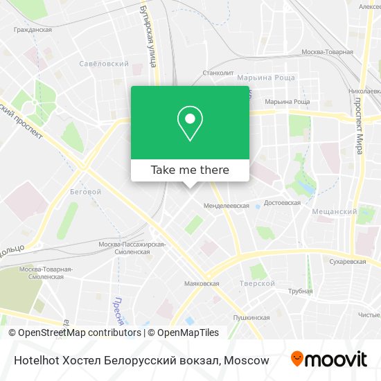 Hotelhot Хостел Белорусский вокзал map