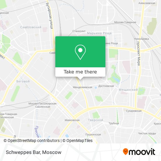 Schweppes Bar map