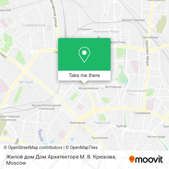 Жилой дом Дом Архитектора М. В. Крюкова map
