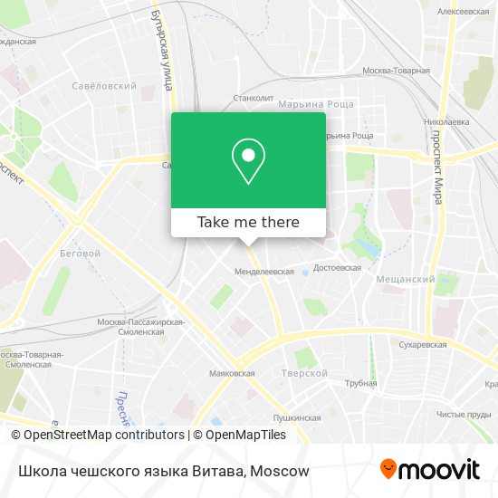 Школа чешского языка Витава map