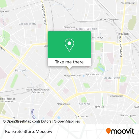 Konkrete Store map