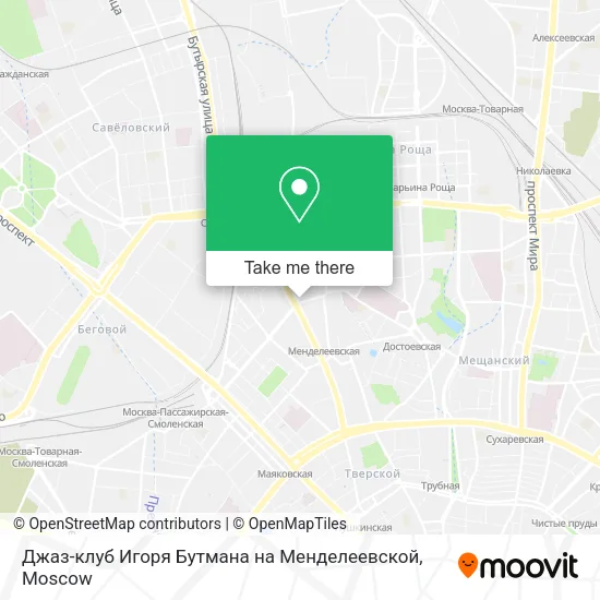 Джаз-клуб Игоря Бутмана на Менделеевской map