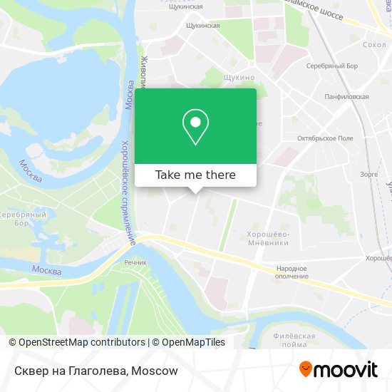 Сквер на Глаголева map