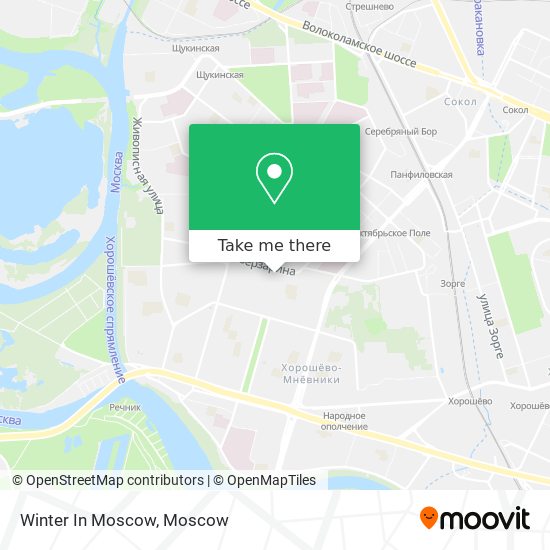 Winter In Moscow map