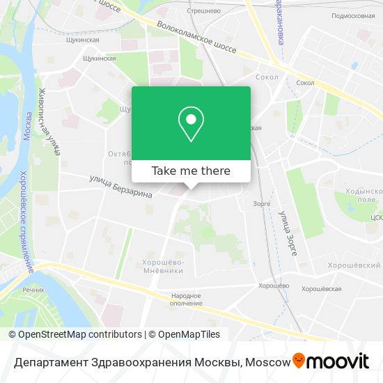 Департамент Здравоохранения Москвы map