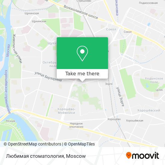 Любимая стоматология map