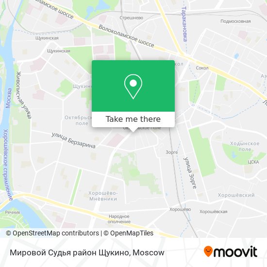 Мировой Судья район Щукино map