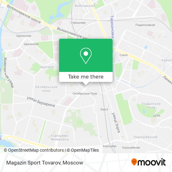 Magazin Sport Tovarov map