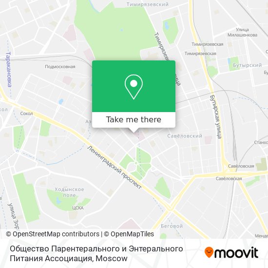 Общество Парентерального и Энтерального Питания Ассоциация map