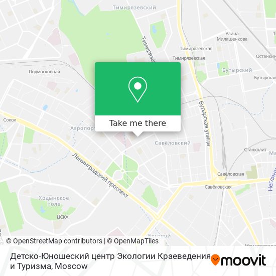 Детско-Юношеский центр Экологии Краеведения и Туризма map