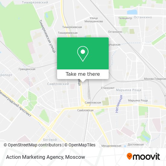 Action Marketing Agency map