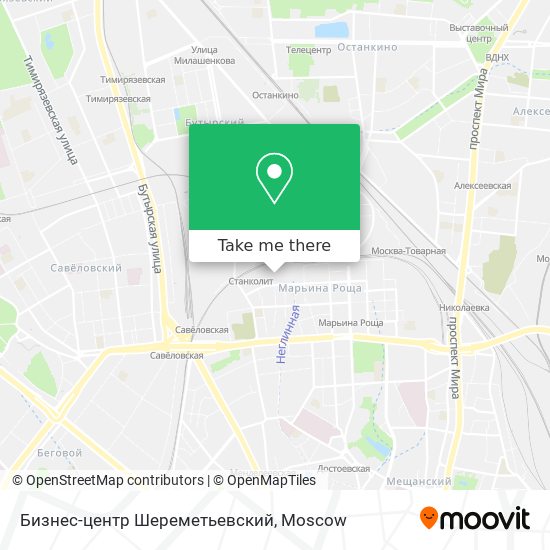 Бизнес-центр Шереметьевский map