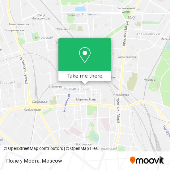 Поле у Моста map