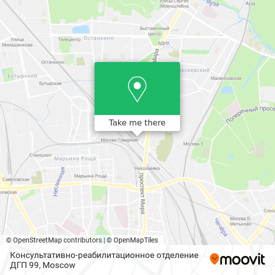 Консультативно-реабилитационное отделение ДГП 99 map