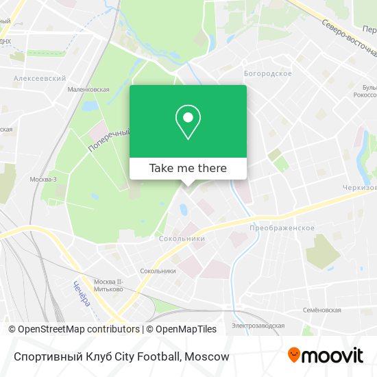 Спортивный Клуб City Football map