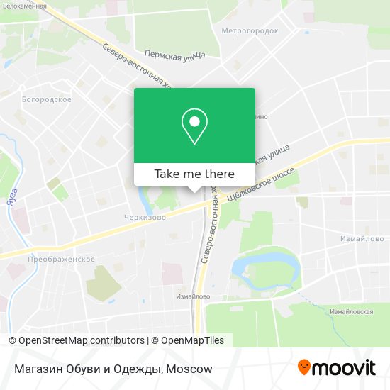 Магазин Обуви и Одежды map