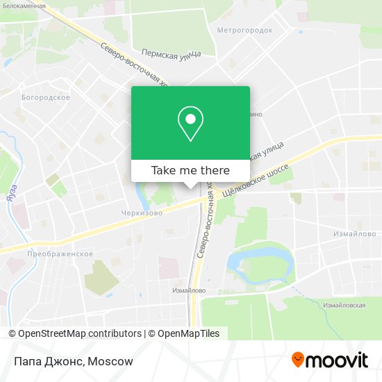 Папа Джонс map