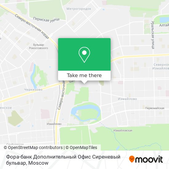 Фора-банк Дополнительный Офис Сиреневый бульвар map