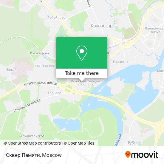 Сквер Памяти map