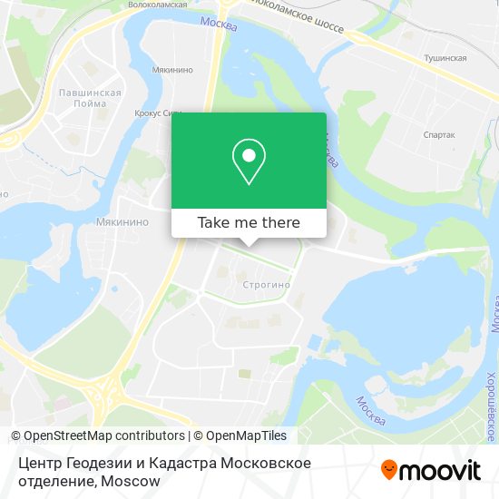 Центр Геодезии и Кадастра Московское отделение map