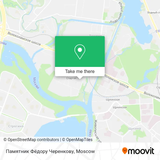 Памятник Фёдору Черенкову map