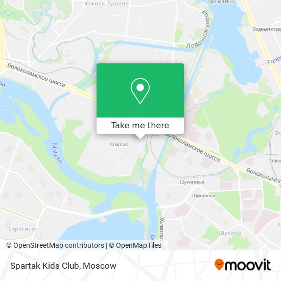 Spartak Kids Club map